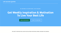 Desktop Screenshot of lifesuccessquotes.com