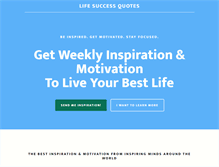 Tablet Screenshot of lifesuccessquotes.com